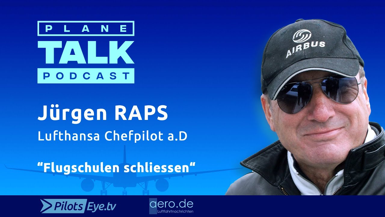 planeTALK | Prof Jürgen RAPS 1/2 “Der ehem. Leiter d. Lufthansa Flugschule” (24 subtitle-languages)