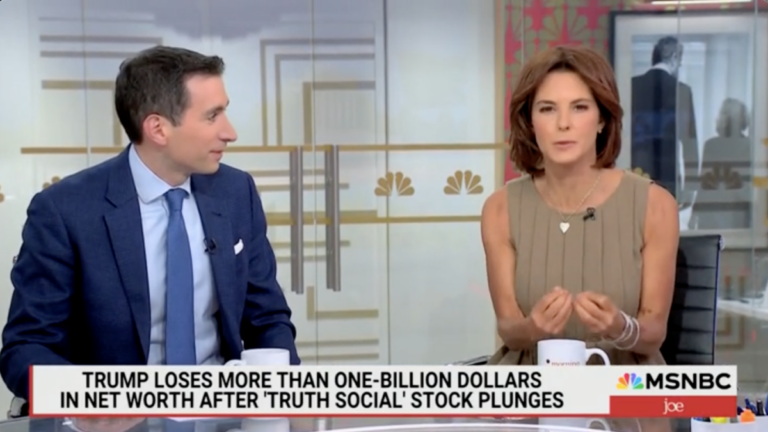 MSNBC Suggests SEC Should Wage Lawfare Against Trump For Truth Social Stock Boom