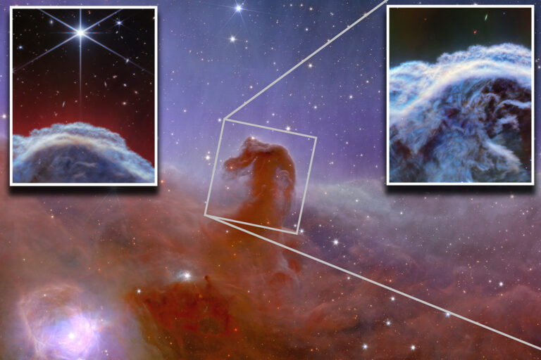 Close-up of horse-shaped nebula captured by NASA